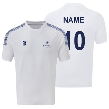 Supernova Korfball - Dual Games Shirt - White/Navy/Yellow - Women's Fit
